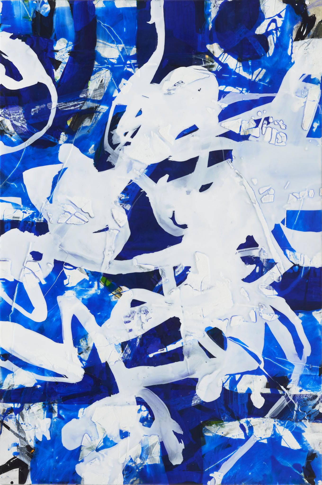 Chris Hopewell, Cloud Nine, 2024, acrylic,and resin on wood panel, 122 x 81cm