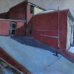 Kevin Robertson, View of Gotham Studios, c.2008, oil on canvas, 100 x 90.5cm