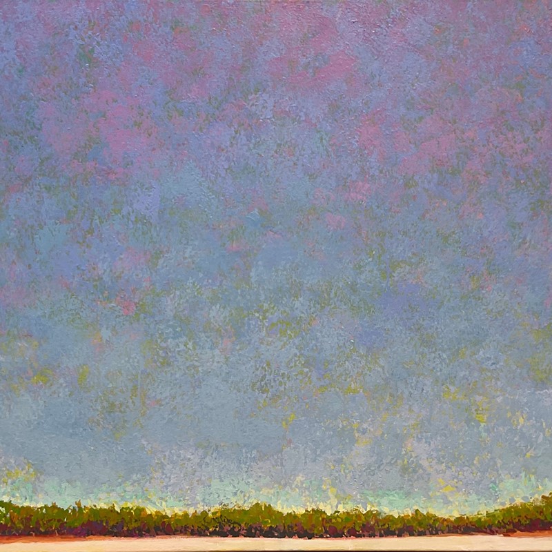 Little Salt Lake 1, 2025, acrylic on canvas, 96.5 x 117cm
