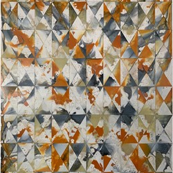 Alex Spremberg, Kairos #11, 2023, enamel on wood, 120 x 90 x 3cm