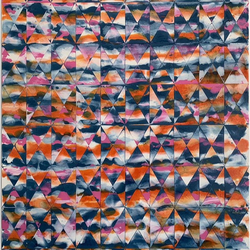 Kairos #7, 2023, enamel on wood, 120 x 90cm