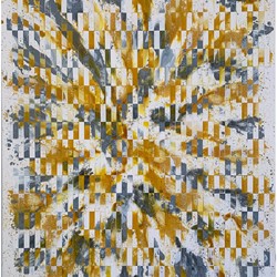 Alex Spremberg, Kairos #8, 2023, enamel on wood, 120 x 90 x 3cm