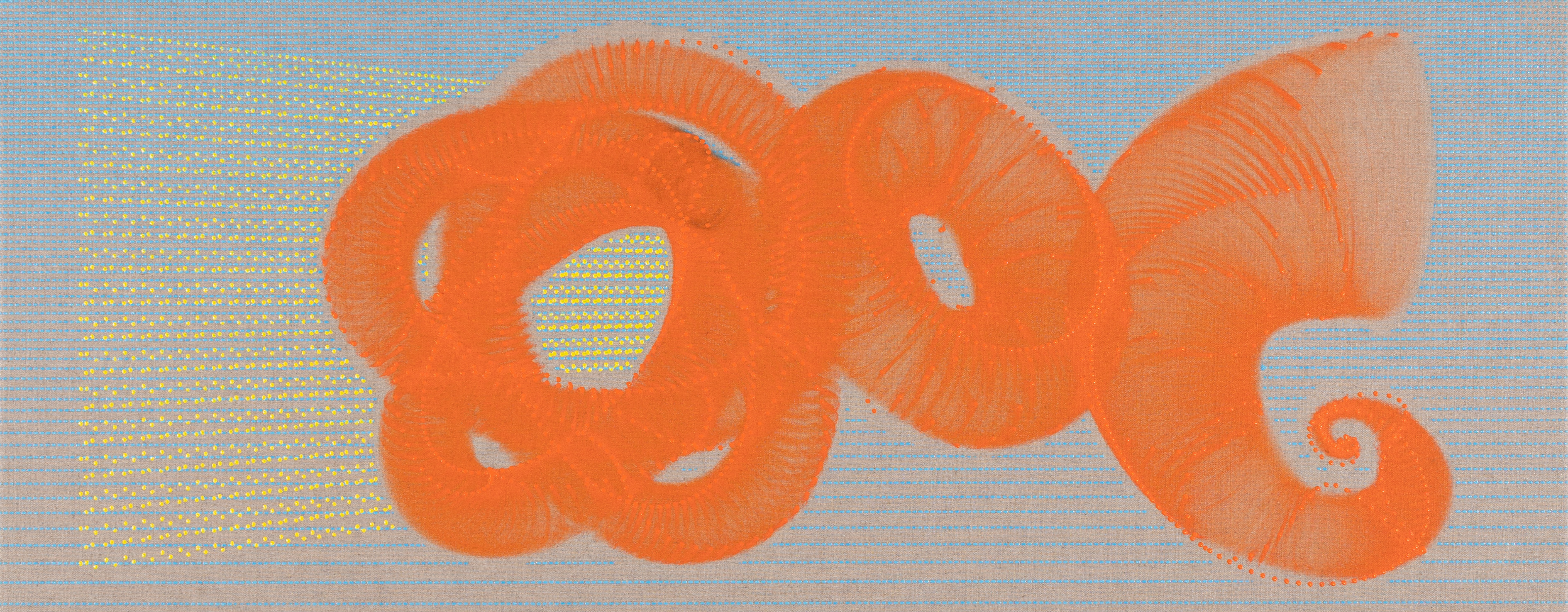 Hiroshi Kobayashi, QOL, 2025, oil on linen, 36 x 91cm