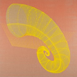 Hiroshi Kobayashi, Light Funnel, 2025, oil on linen mounted on panel, 100 x 100cm