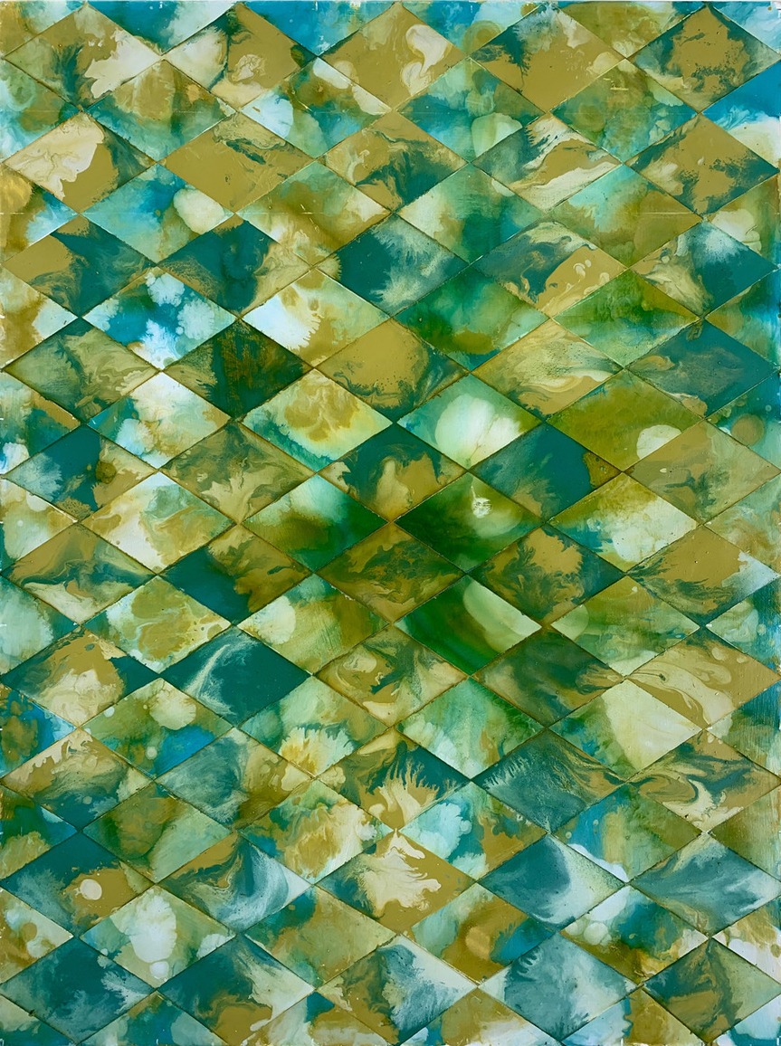 Alex Spremberg, Kairos Series S 6-24, 2024, enamel on wood, 40.6 x 30.5 x 4cm