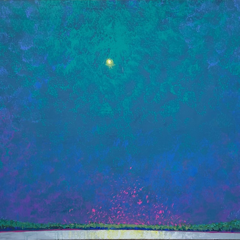 Little Salt Lake 3, 2025, acrylic on canvas, 96.5 x 117cm