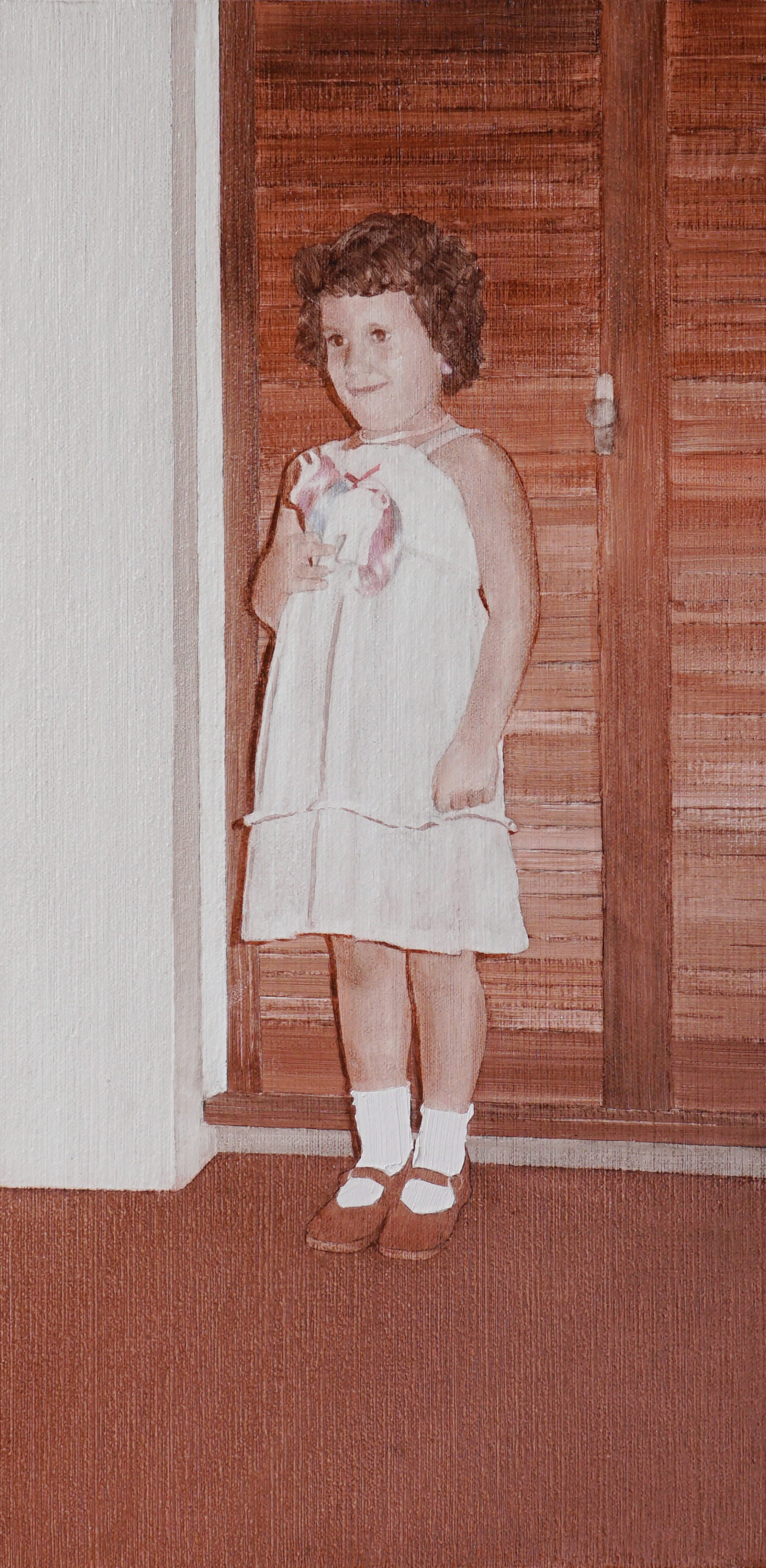 Mark Tweedie, Stuart Street #1, 2025, oil on canvas, 41 x 21cm