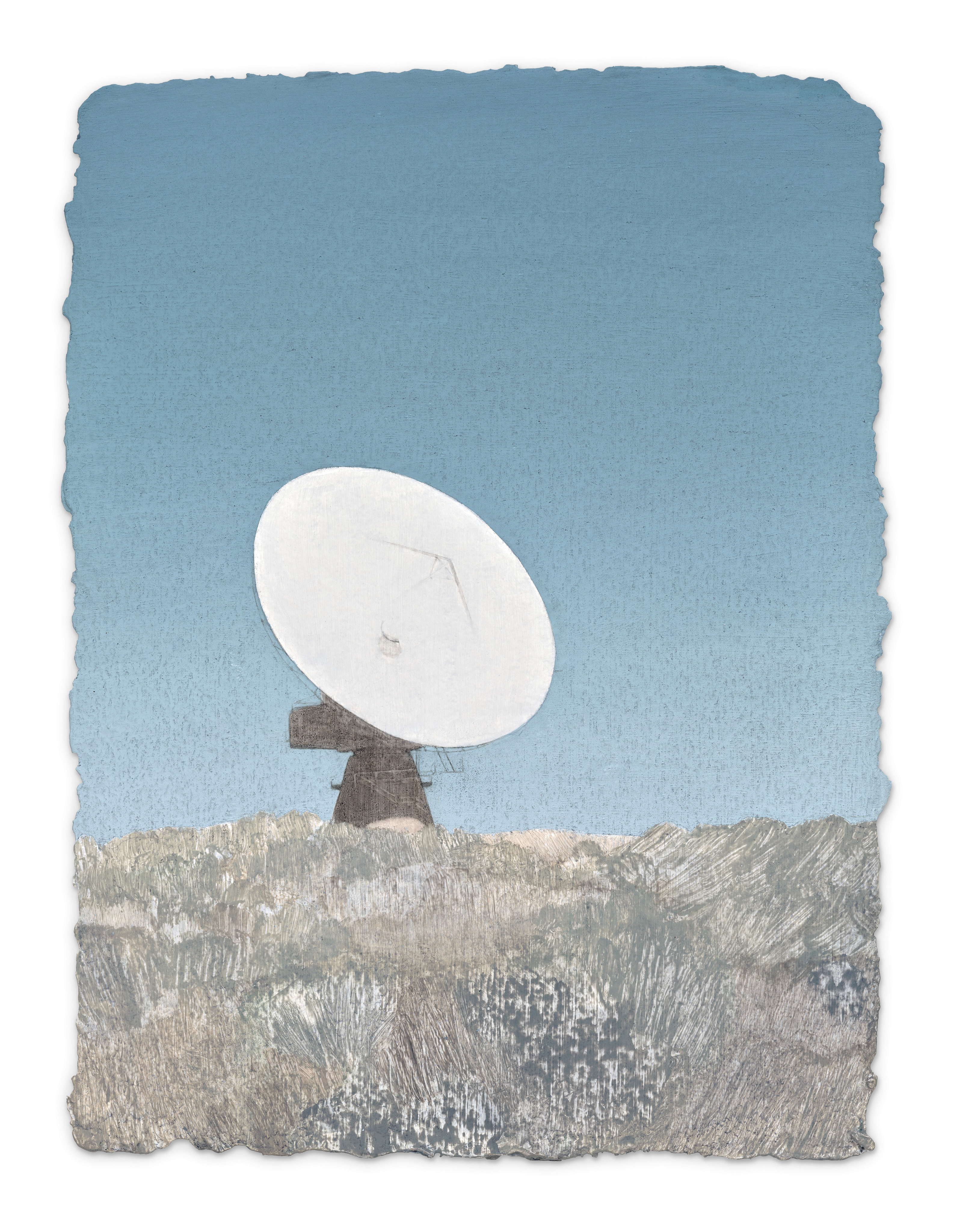 Mark Tweedie, The OTC Dish #1, 2025, oil and acrylic on paper, 32 x 24cm