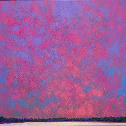 George Haynes, Little Salt Lake 2, 2025, acrylic on canvas, 96.5 x 117cm