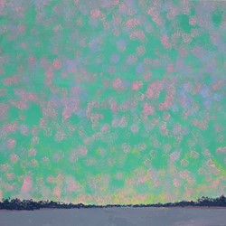 George Haynes, Little Salt Lake 5, 2025, acrylic on canvas, 96.5 x 117cm