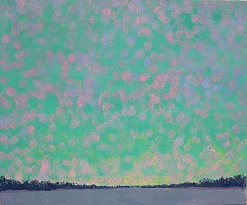George Haynes, Little Salt Lake 5, 2025, acrylic on canvas, 96.5 x 117cm