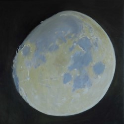 Kevin Robertson, Waxing Gibbous Moon 2, 2024, oil on linen, 91.5 x 91.5cm