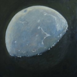 Kevin Robertson Waning Gibbous Moon 1, 2024, oil on linen, 91.5 x 91.5cm