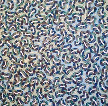 Cathy Blanchflower, Myria II, 2018, oil on canvas, 107 x 107cm