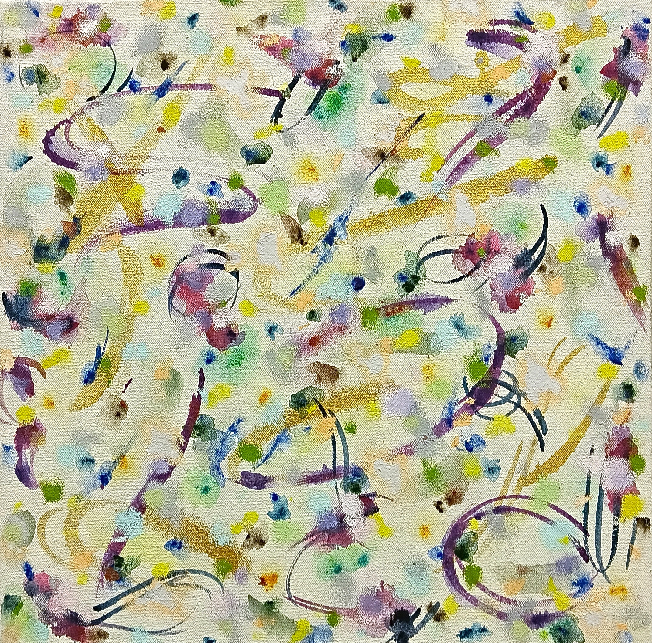 Cathy Blanchflower, Kanok IV, 2025, acrylic and oil on canvas, 40 x 40cm