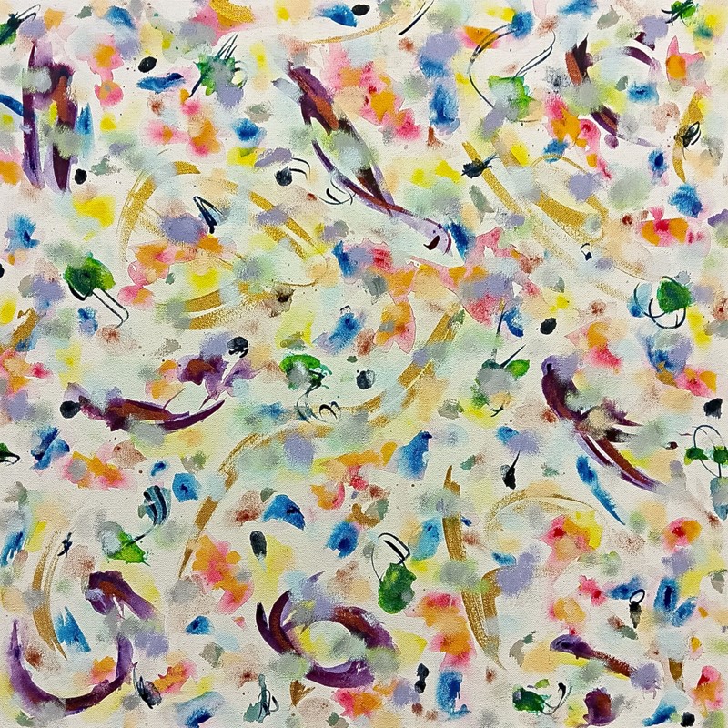 Cathy Blanchflower, Kanok VIII, 2025, acrylic and oil on canvas, 60 x 50cm