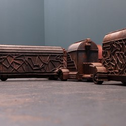 Stuart Elliott, Post-Crusade (detail), 2024, acrylic, wood and steel, 120 x 75 x 55cm.jpg