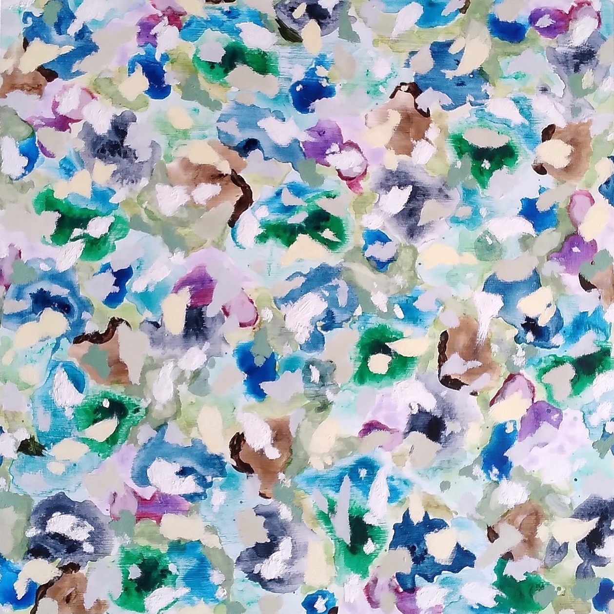 Cathy Blanchflower, Lithic VIII, 2023, acrylic and oil on board, 40 x 40cm