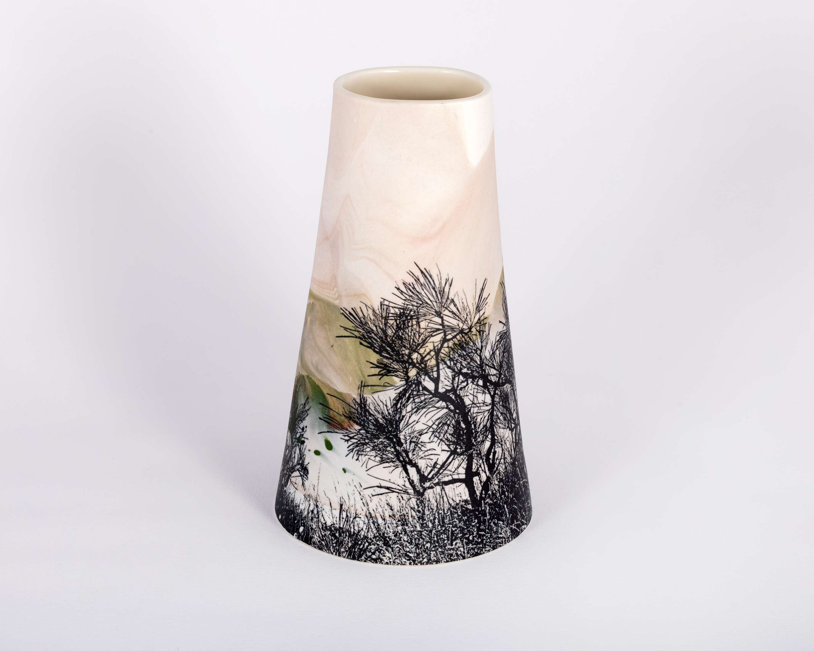 Sandra Black, Cossack Hakea 2, 2025, porcelain, 17.7 x 10cm