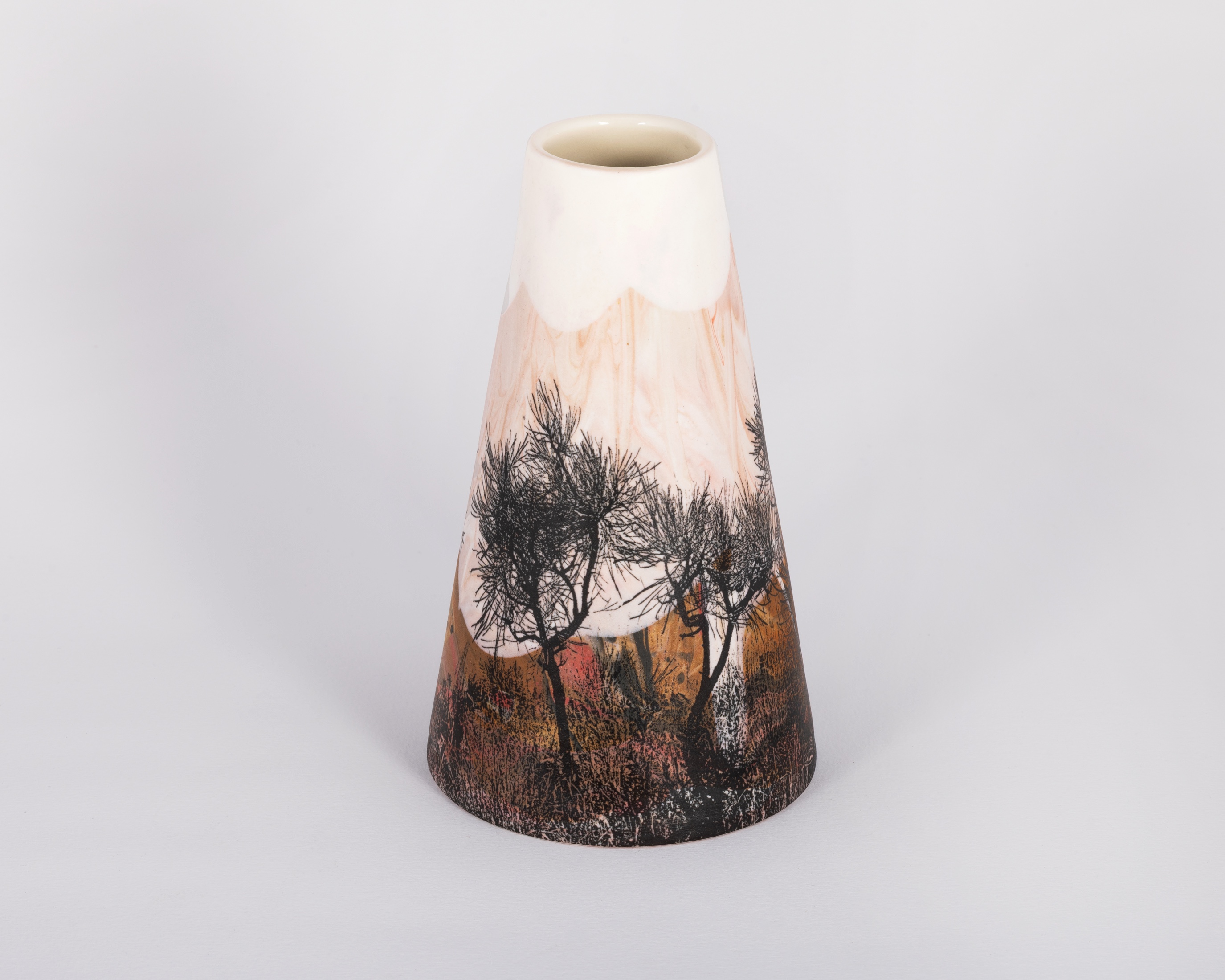 Sandra Black, Cossack Hakea 3, 2025, porcelain, 17 x 10cm