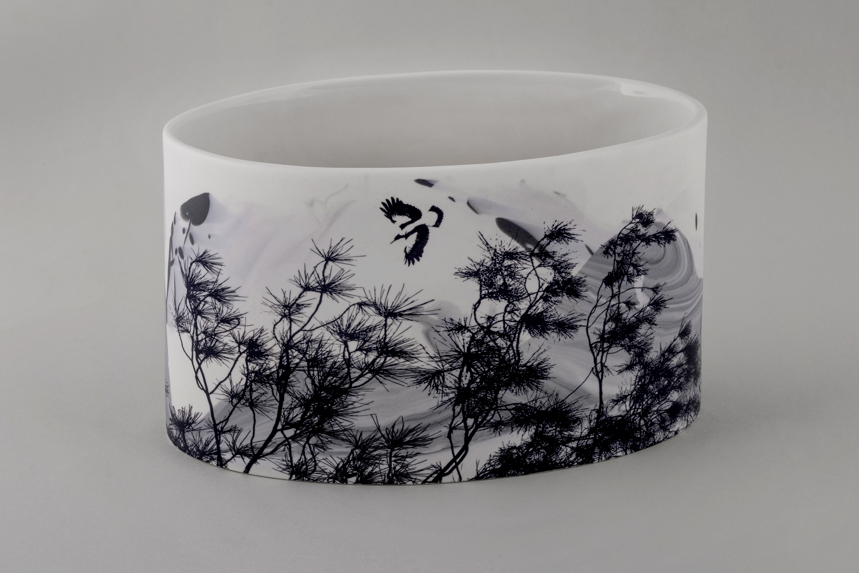 Sandra Black, Misty Ranges 5, 2022, porcelain, 13 x 22 x 12.5cm