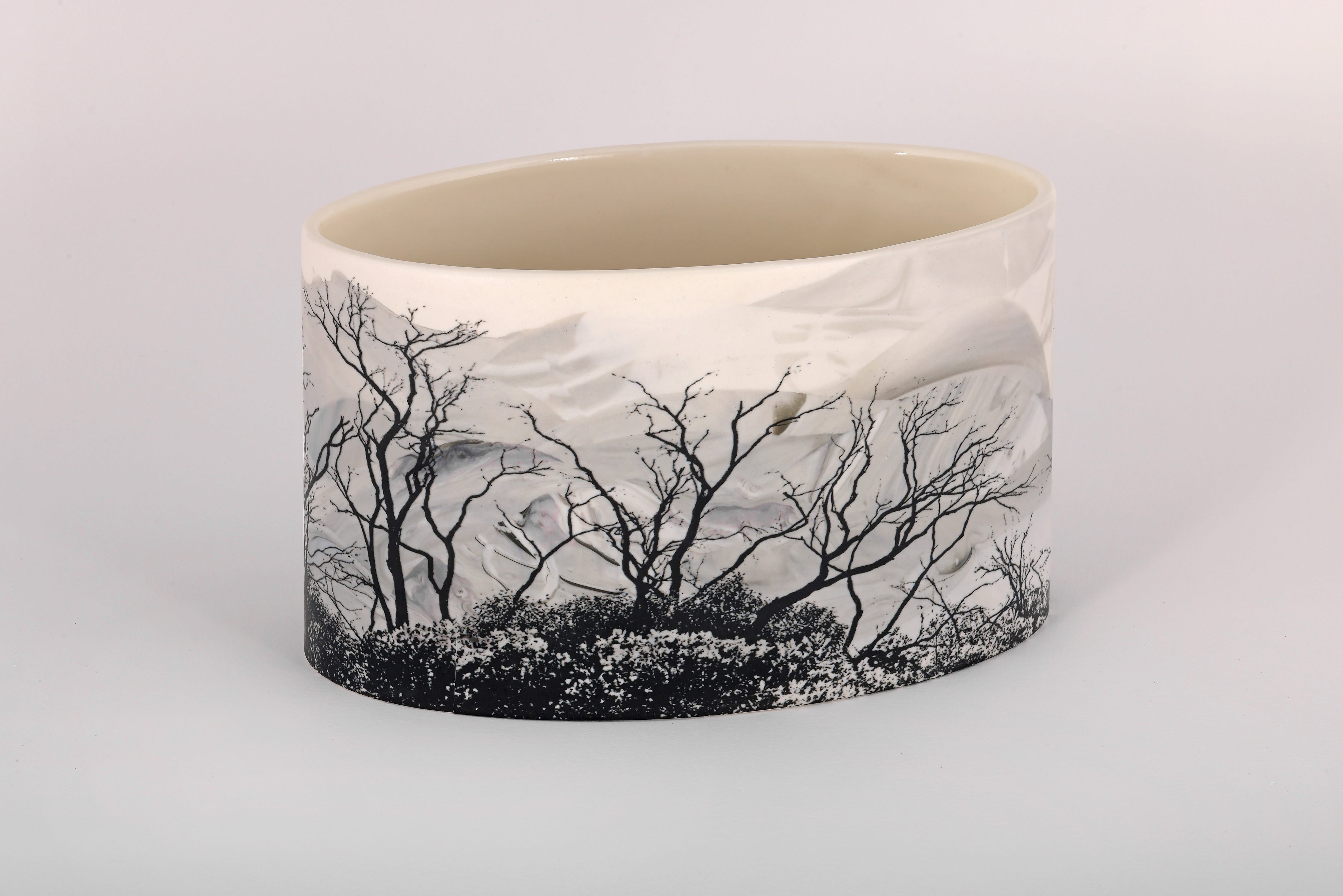 Sandra Black, Salt River Road 1, 2025, porcelain, 13 x 30 x 12.6cm