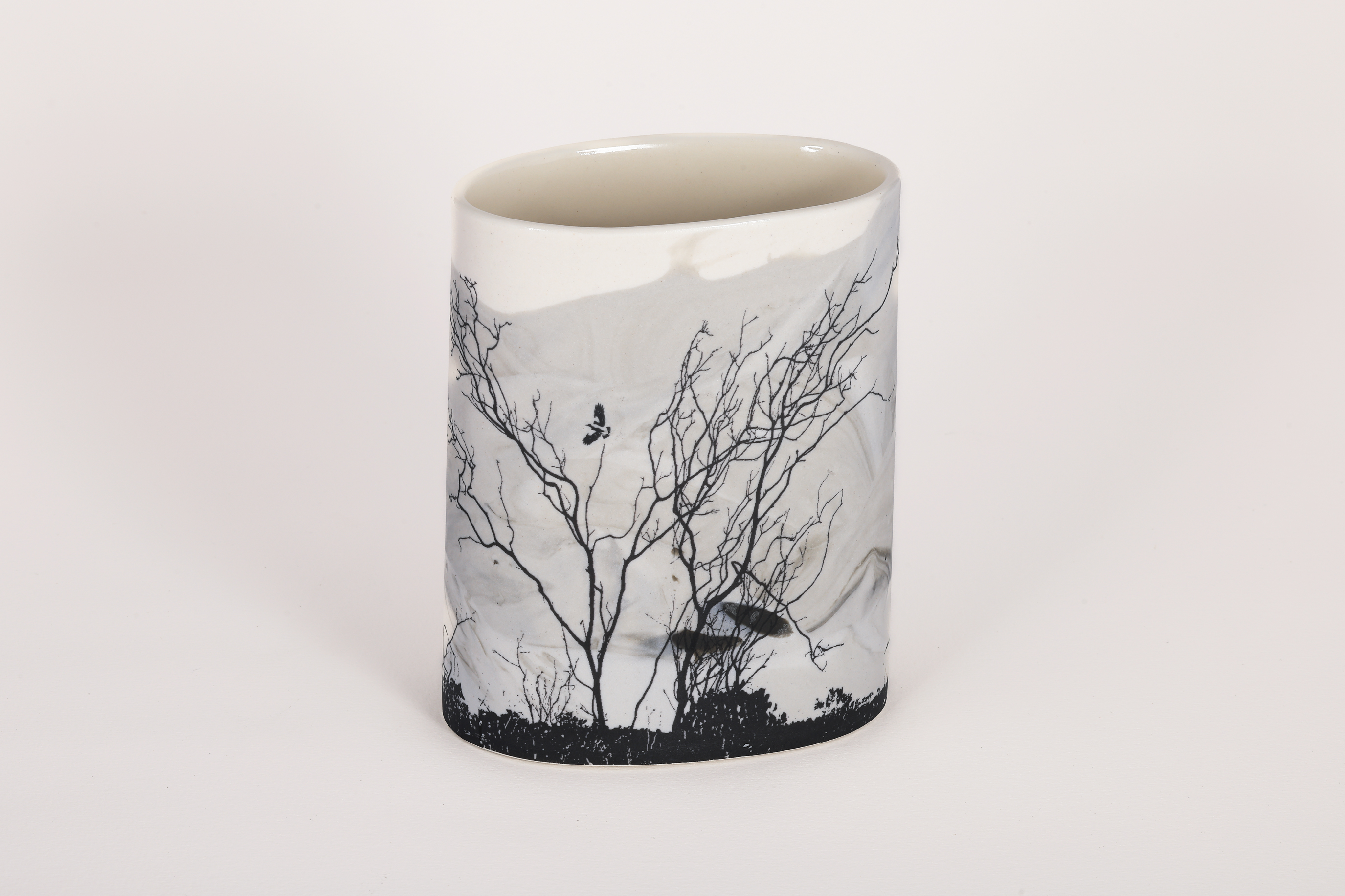 Sandra Black, Salt River Road 3, 2025, porcelain, 13.4 x 10.7 x 6.4cm