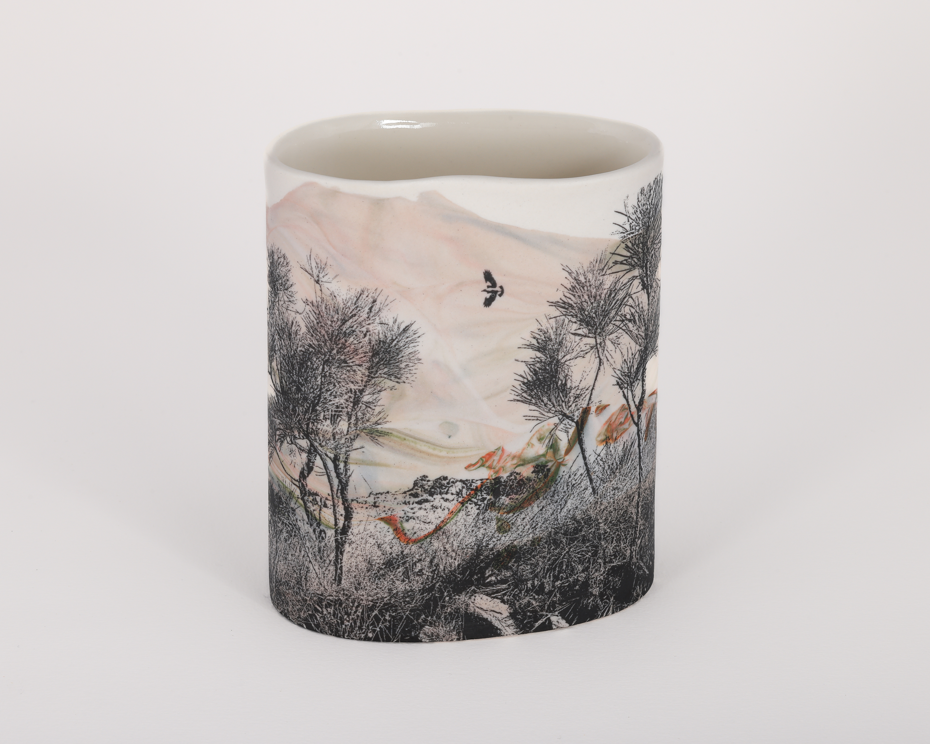 Sandra Black, Settlers Beach Road Cossack 3, 2025, porcelain, 12.8 x 10.7 x 6.2cm