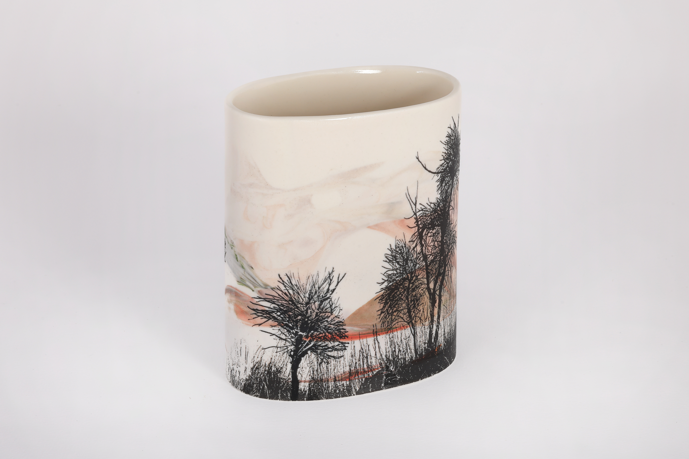 Sandra Black, Settlers Beach Road Cossack 4, 2025, porcelain, 12.8 x 10.7 x 6.2cm