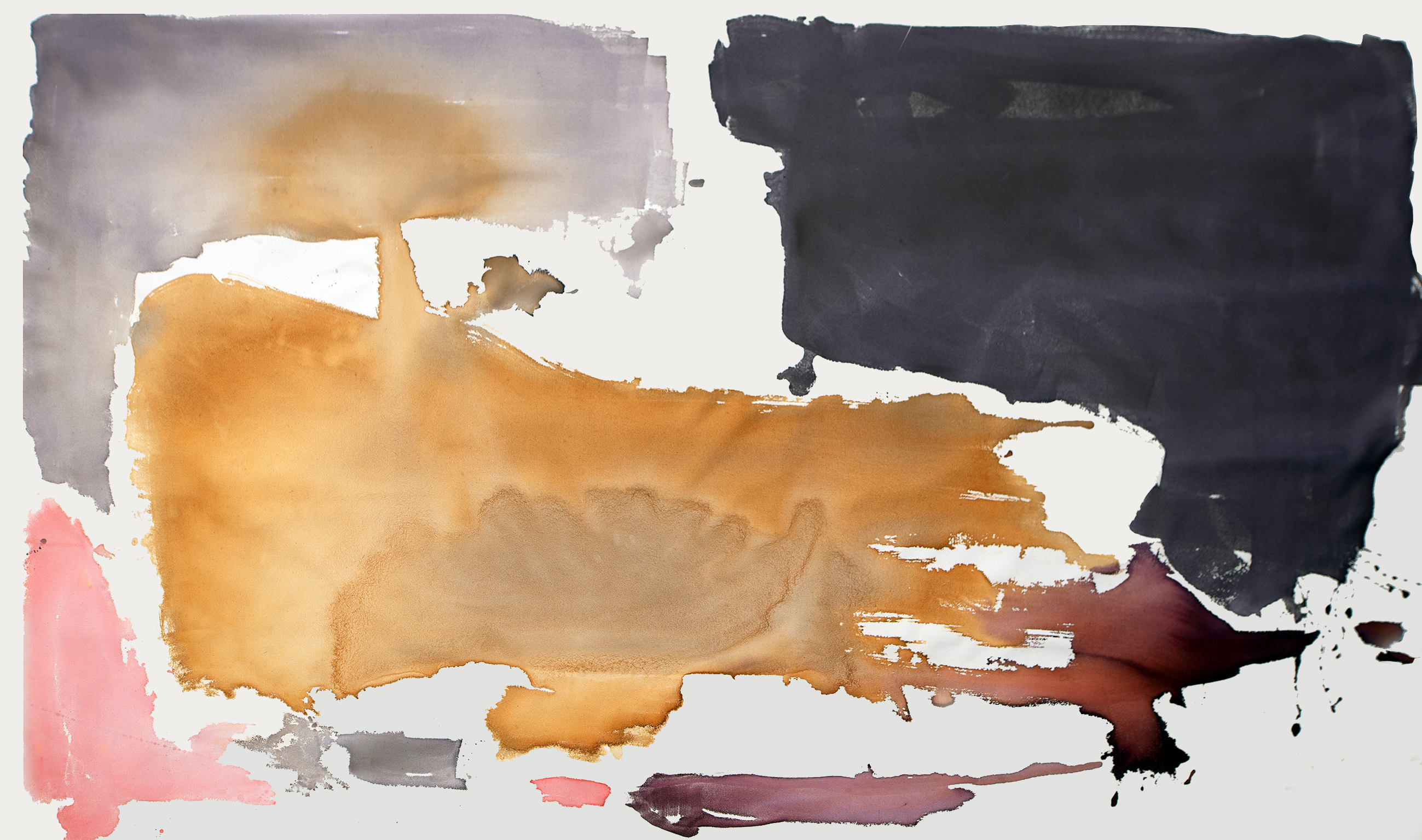 Penny Coss, New Cartographies 2, 2025, acrylic on canvas, 127 x 210 x 3cm