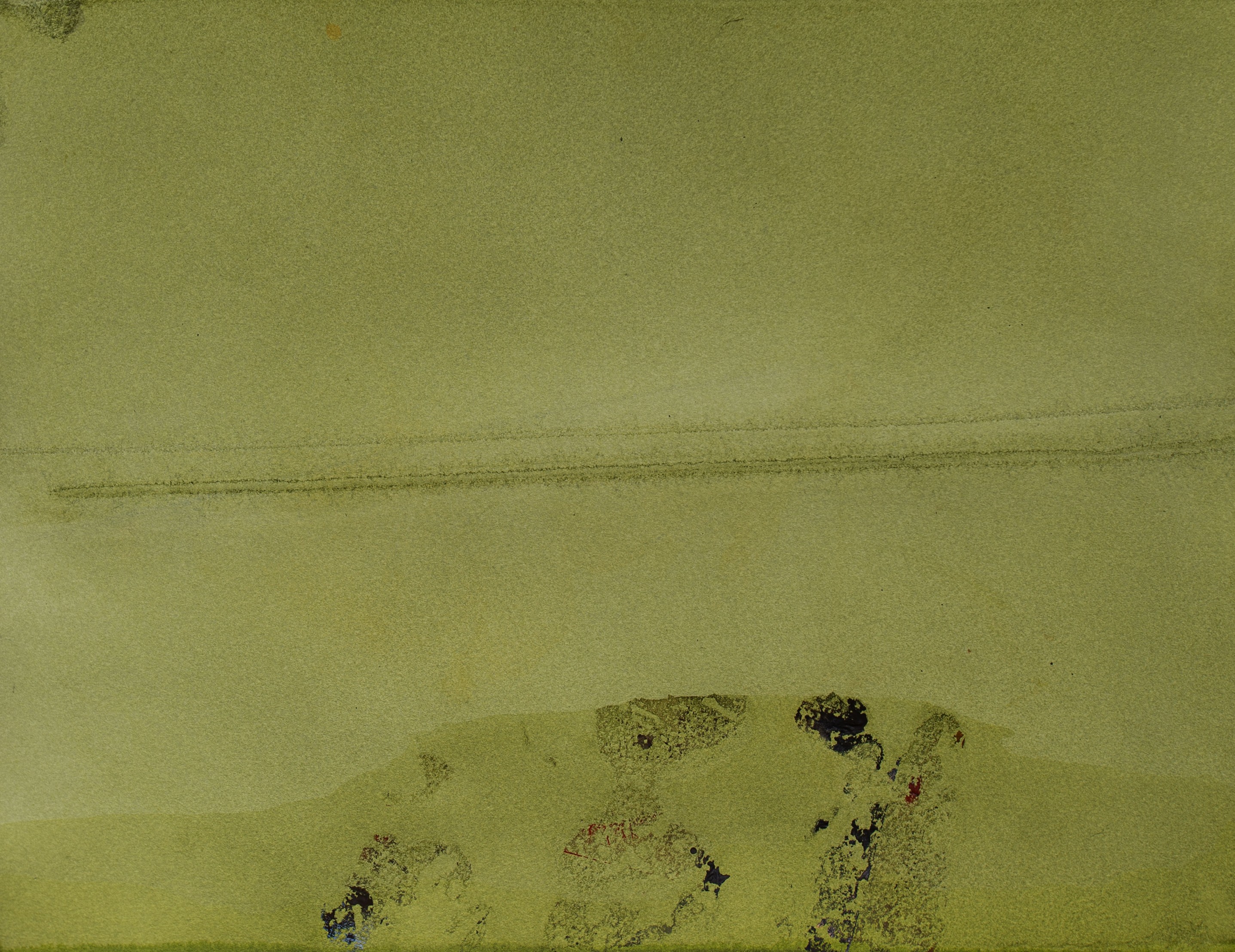 Penny Coss, Dark Energy 9, acrylic on paper, 31 x 41cm