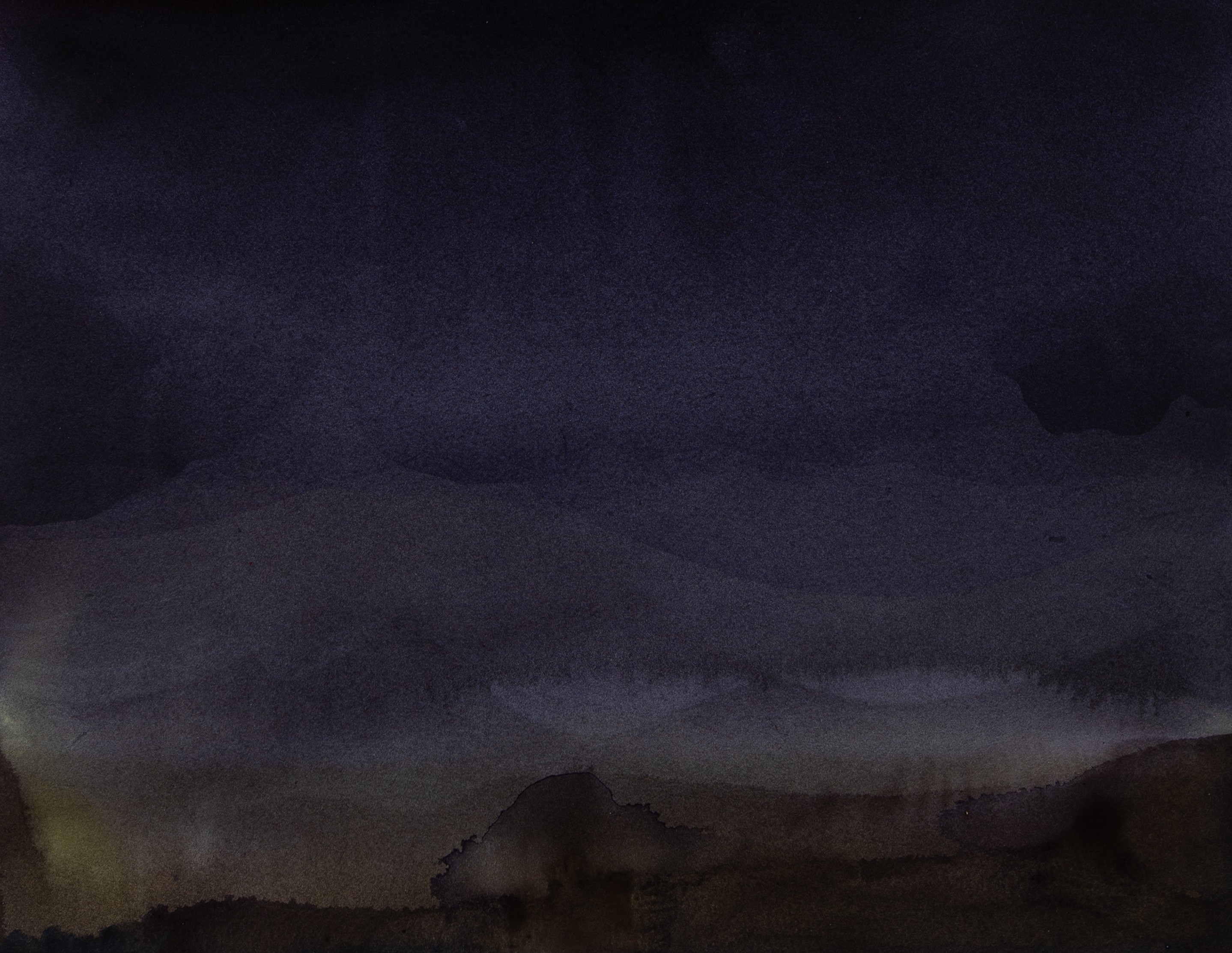 Penny Coss, Dark Energy 18, acrylic on paper, 31 x 41cm