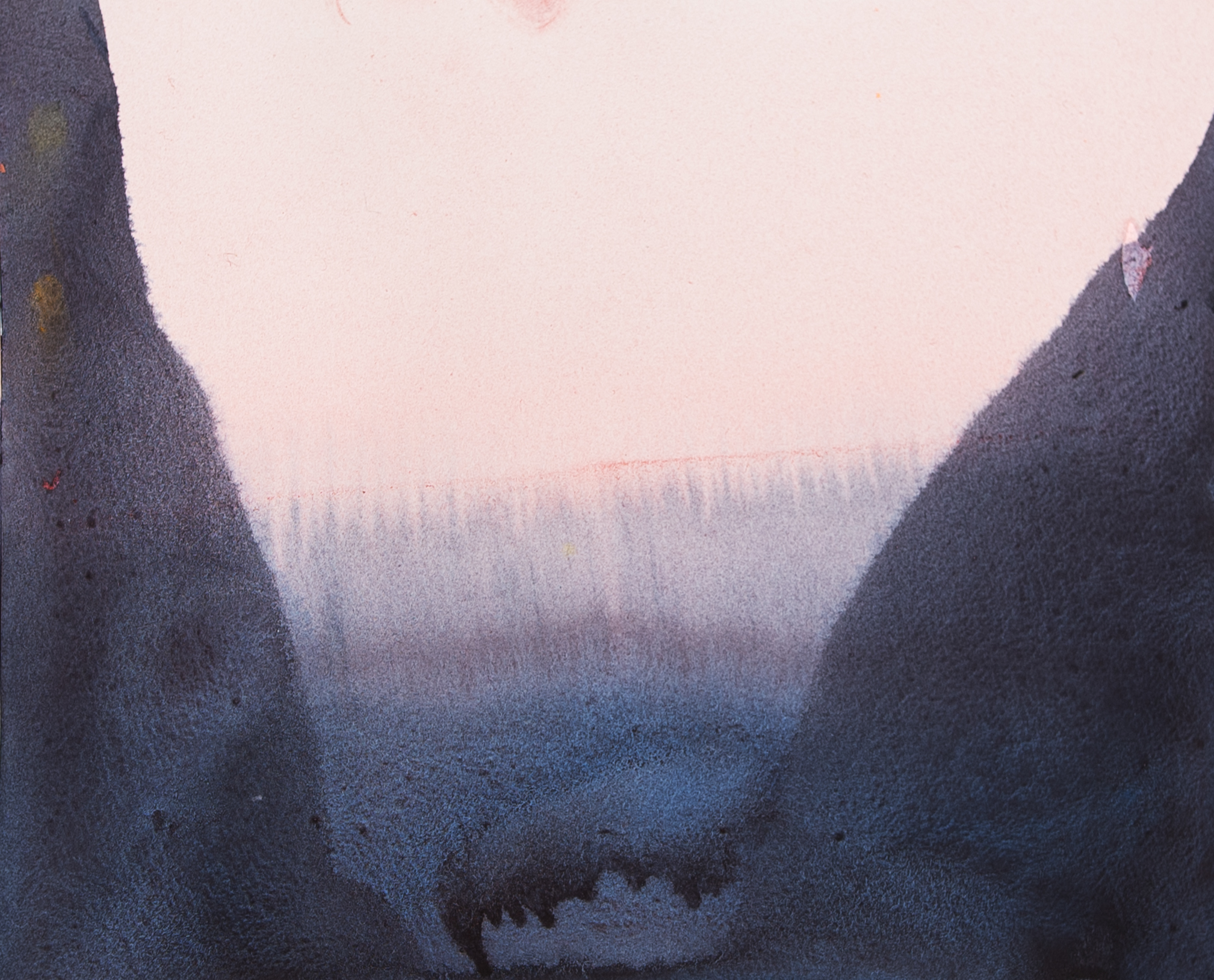 Penny Coss, Dark Energy 19, acrylic on paper, 31 x 41cm