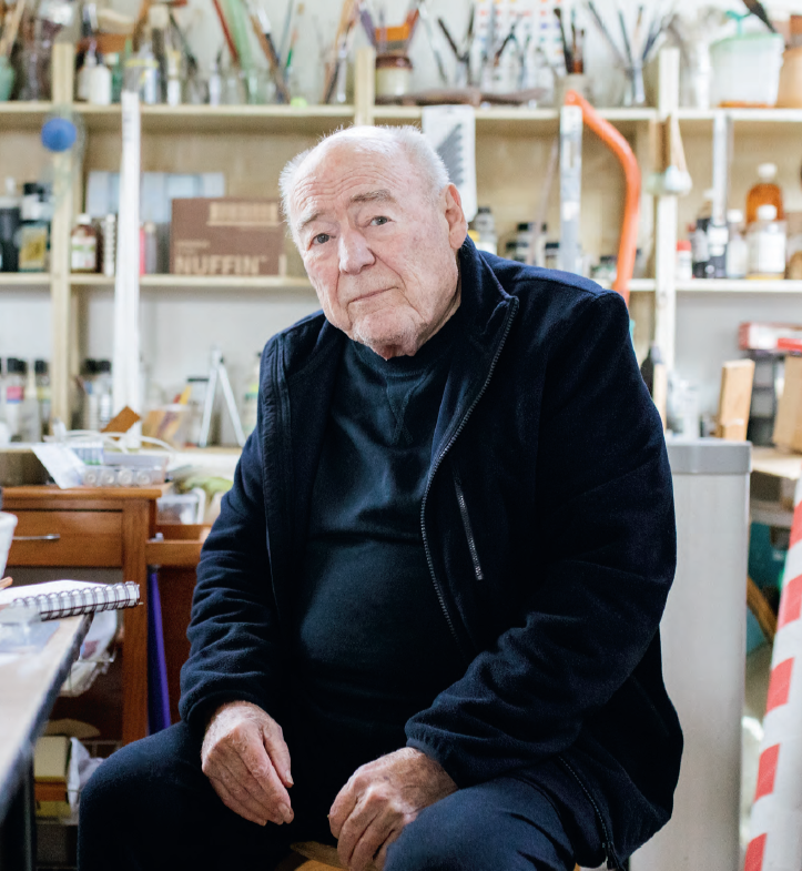 Trevor Vickers in his studio. Photo by Bianca Woolhouse.