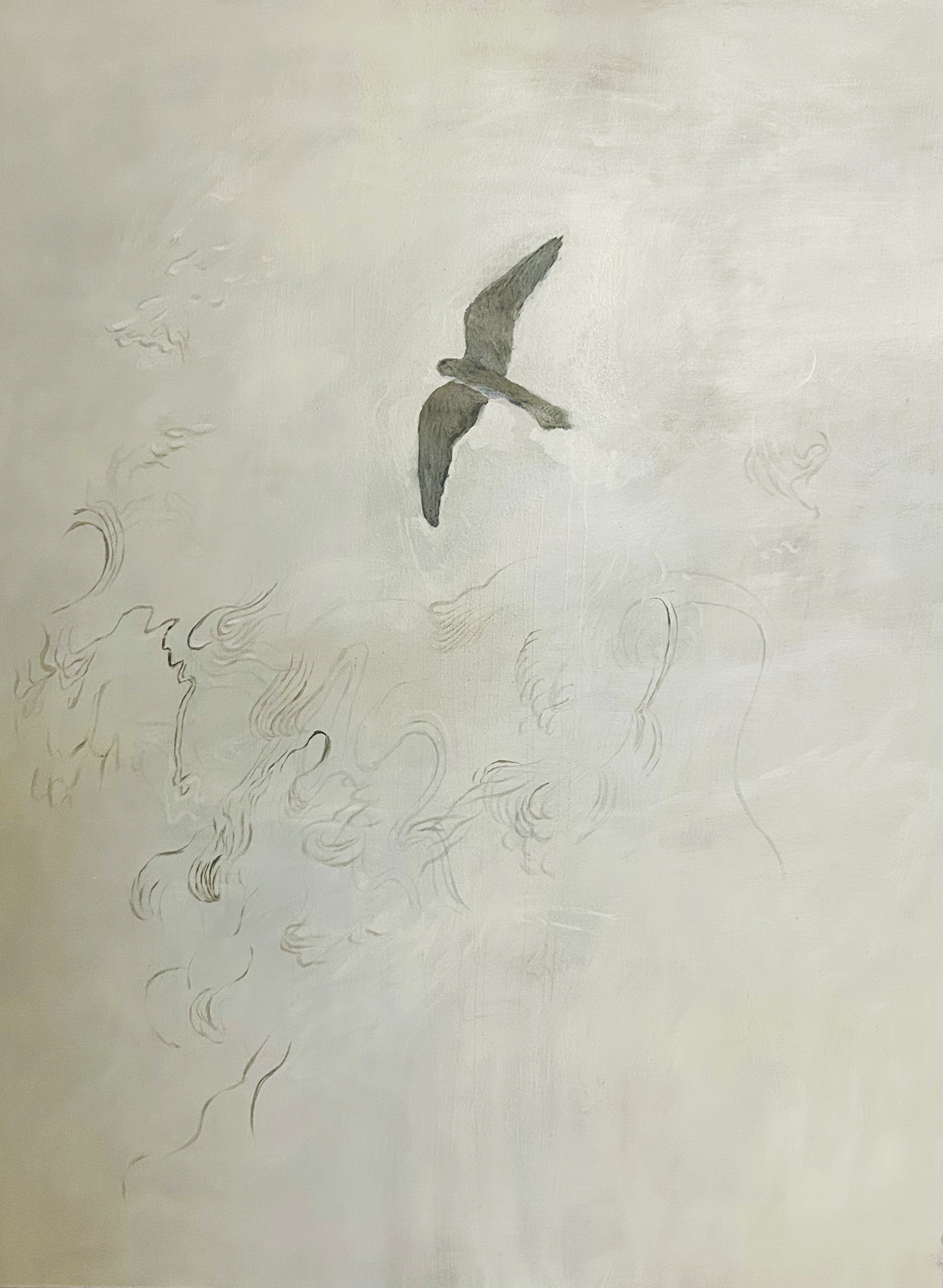 Paul Uhlmann, Vapour, 2025, oil on canvas, 123 x 92cm