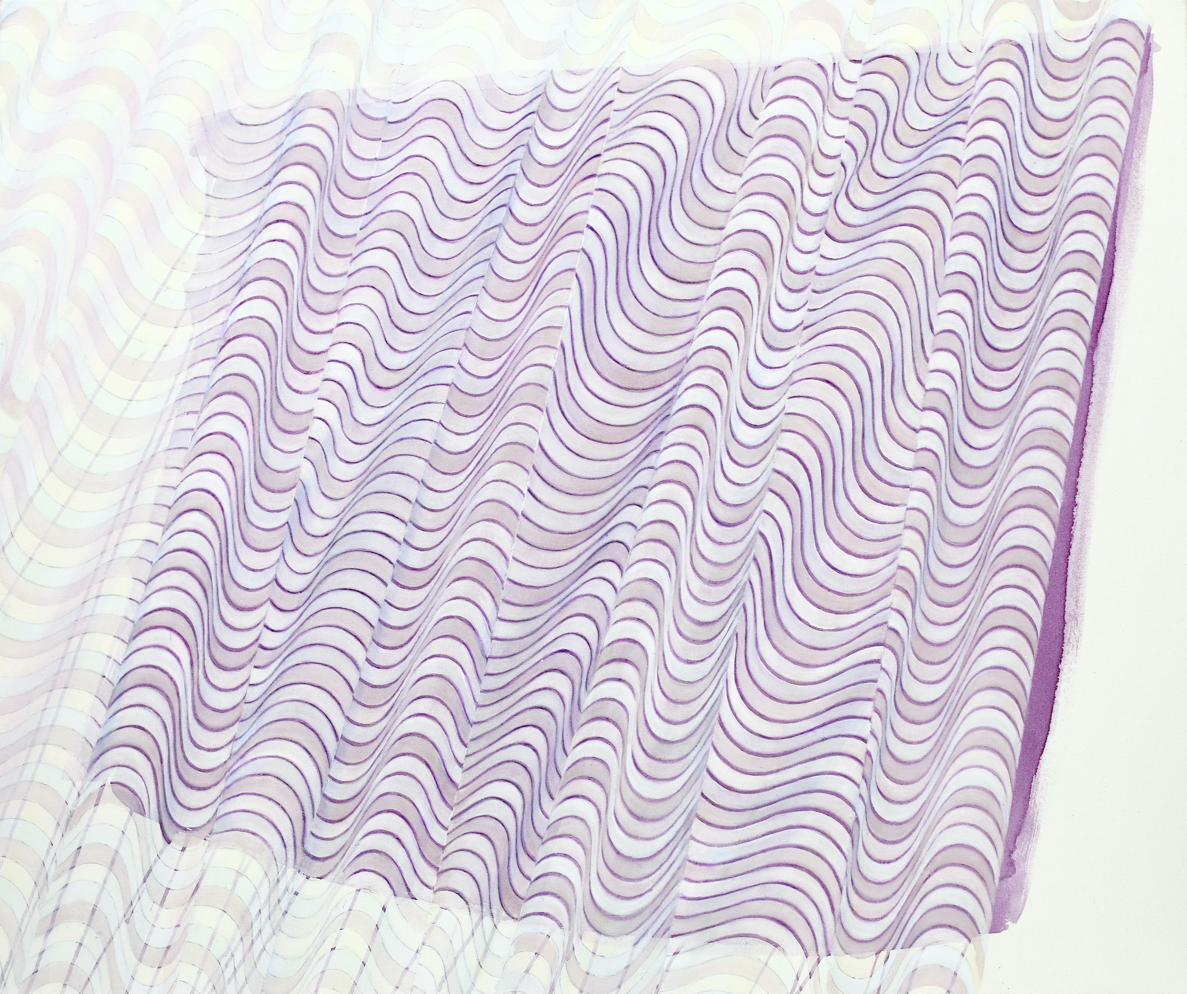 Helen Smith, Arc Drawing #3 (detail), 2025, oil on canvas, 100 x 120cm