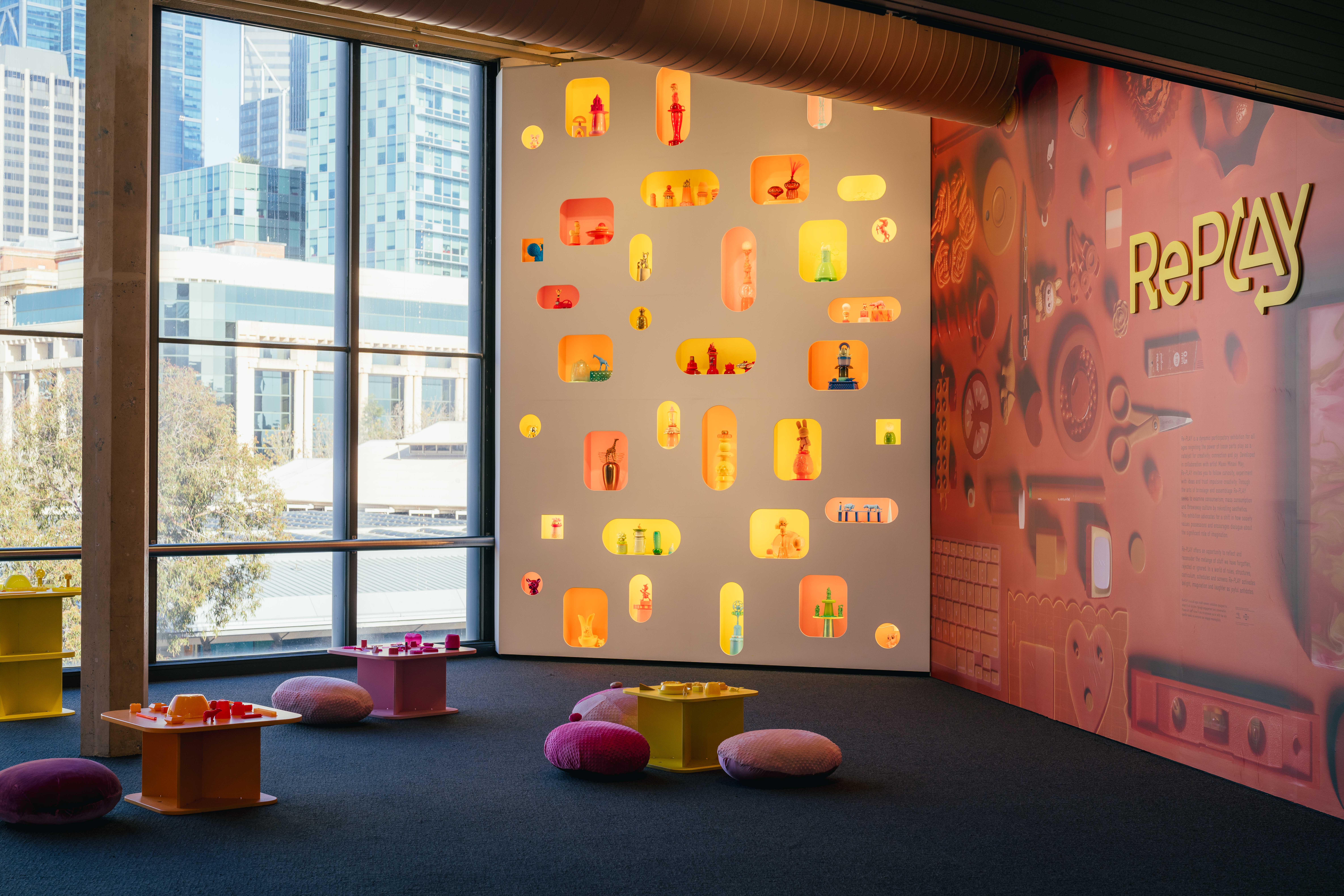 Installation view of Re-PLAY courtesy of Rift Photography