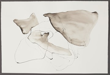 Vanessa Russ, Cloud Build-up, Derby - Broome 4, 2025, Indian ink on paper, 56 x 38cm