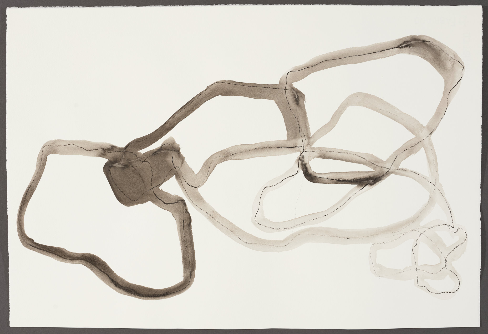 Vanessa Russ, Cloud Study, Derby - Broome 3, 2025, Indian ink on paper, 56 x 38cm