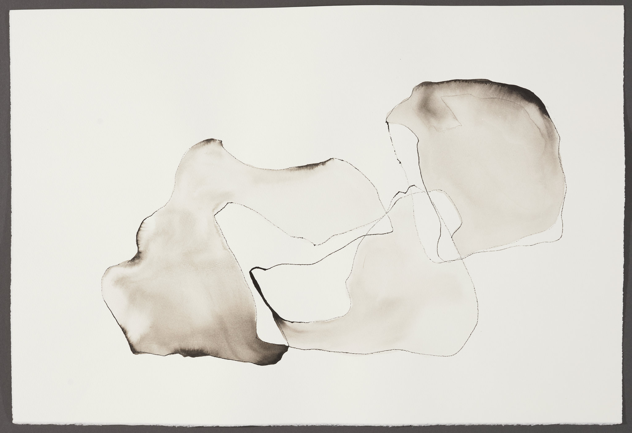 Vanessa Russ, Cloud Build-up, Derby - Broome 2, 2025, Indian ink on paper, 56 x 38cm