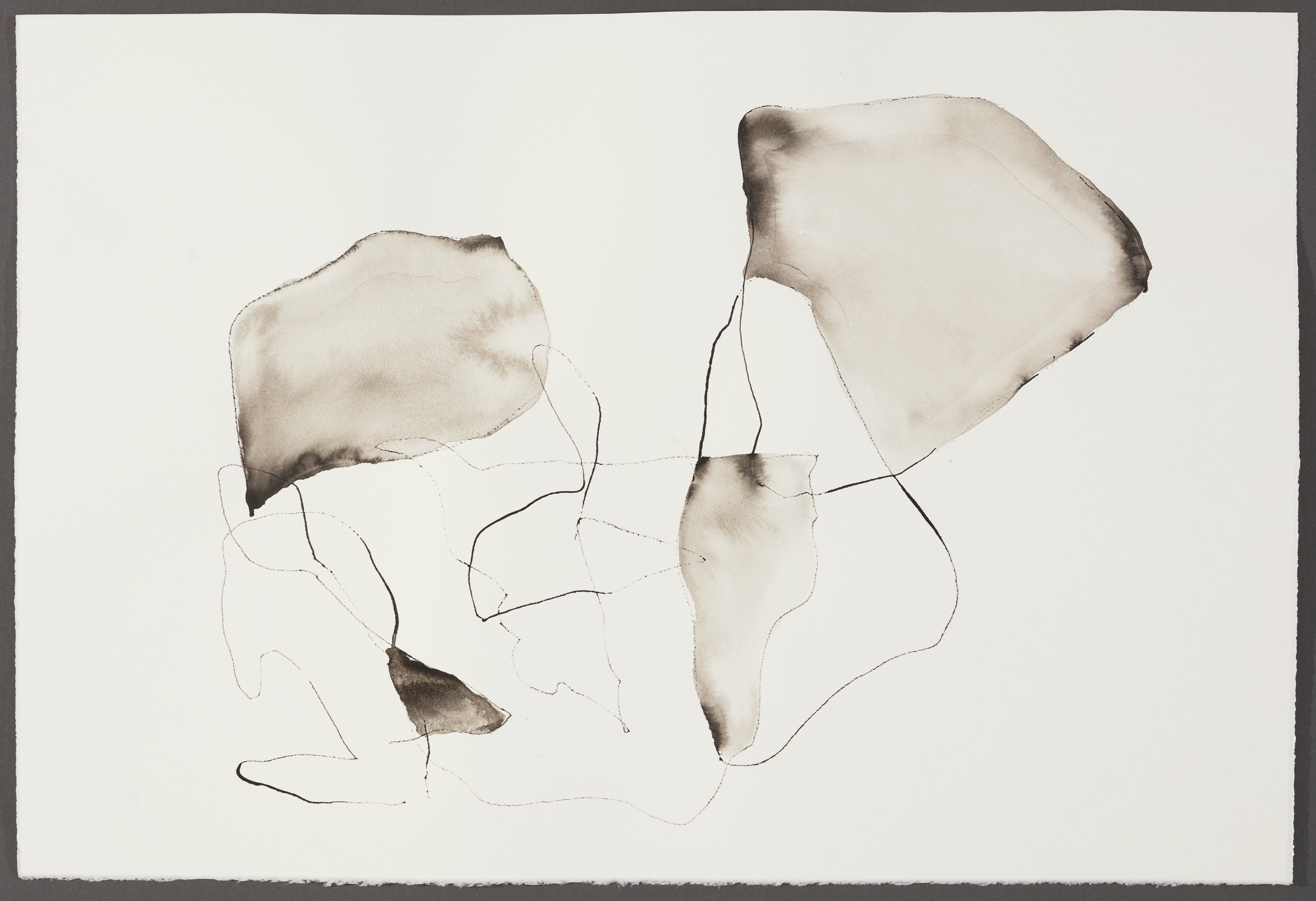 Vanessa Russ, Cloud Build-up, Derby - Broome 3, 2025, Indian ink on paper, 56 x 38cm