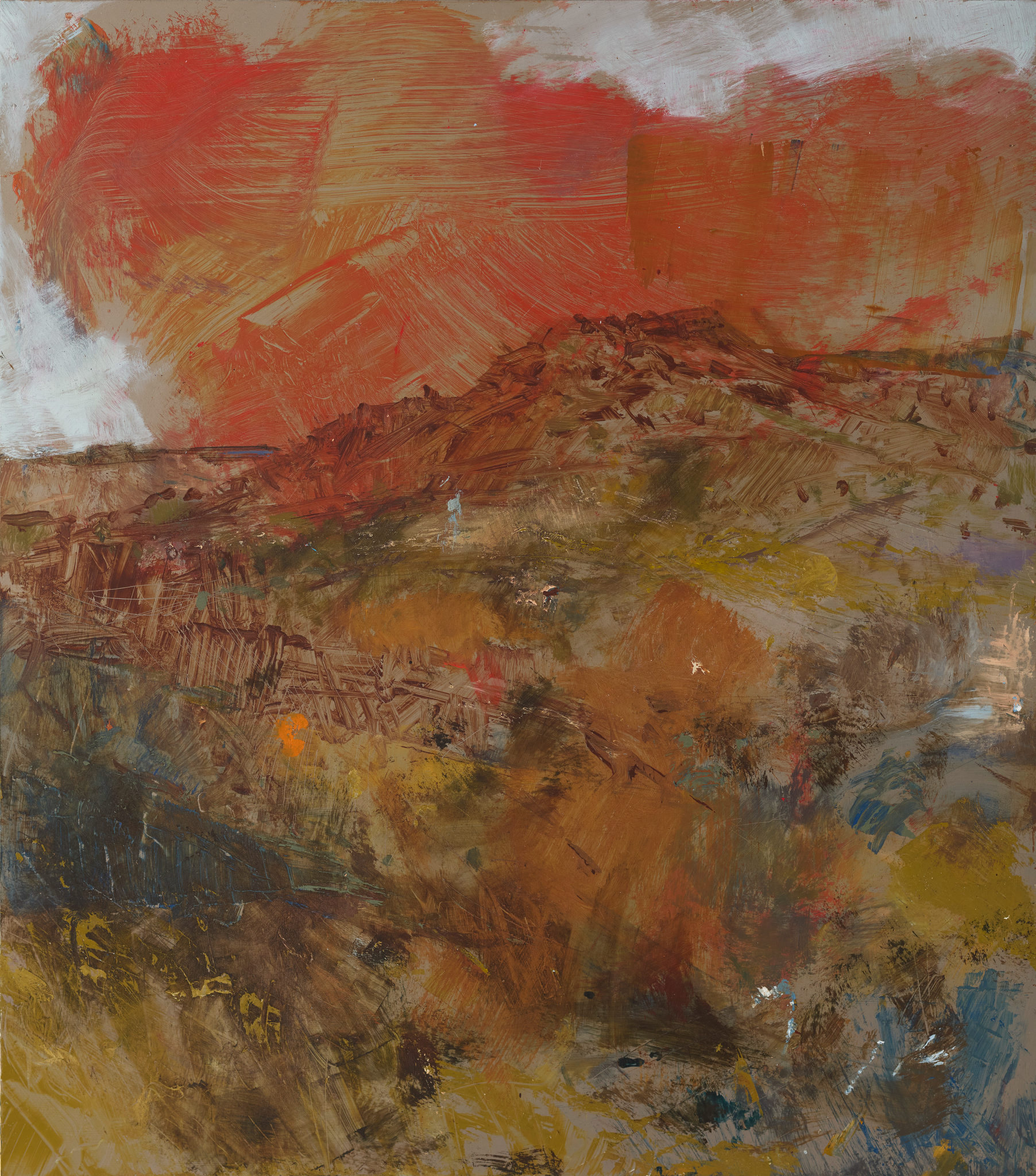 Merrick Belyea, Mount Sheila, 2025, oil on aluminium, 57 x 50cm