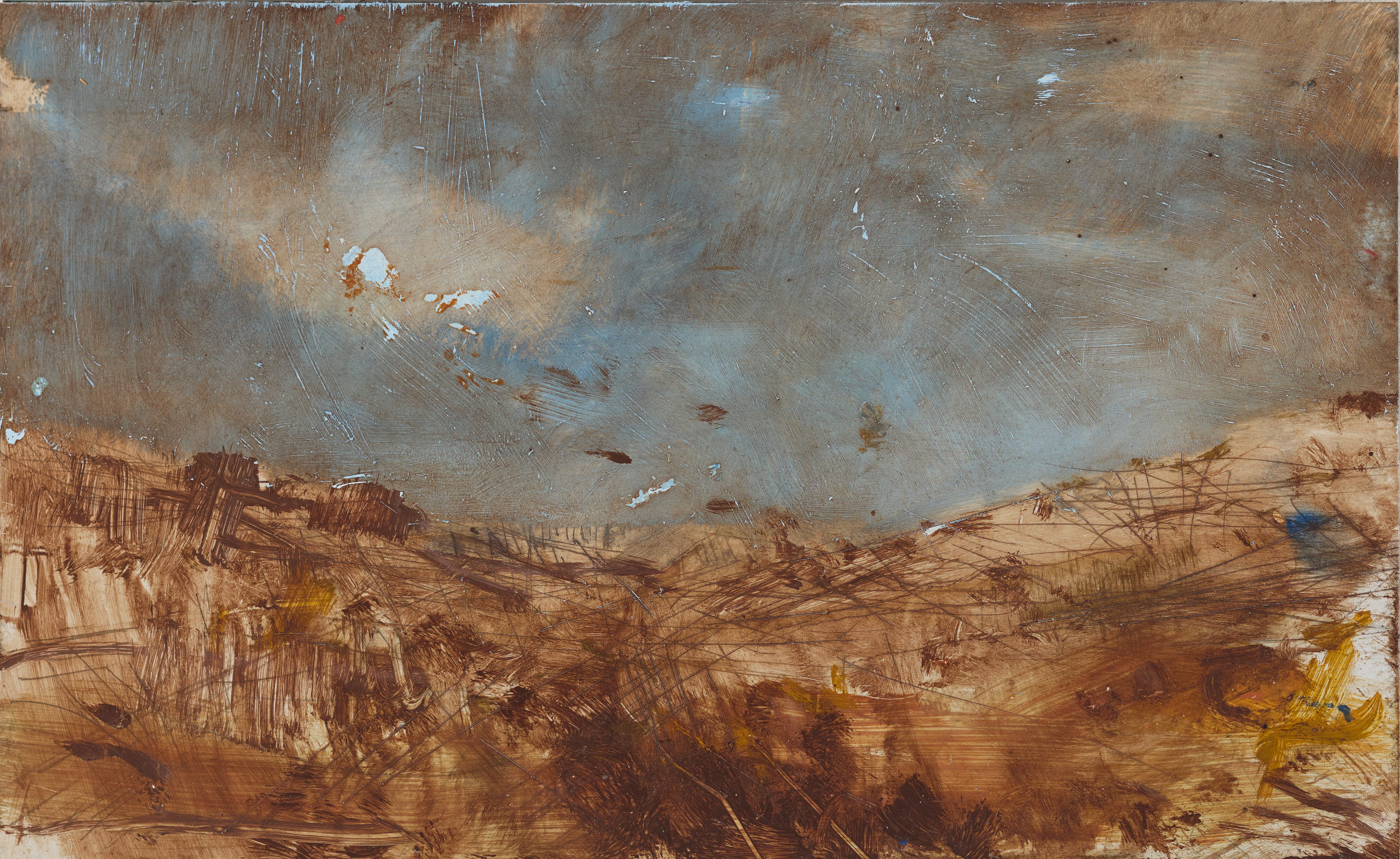 Merrick Belyea, Near Karijini 1, 2024, oil on aluminium, 18.5 x 30cm