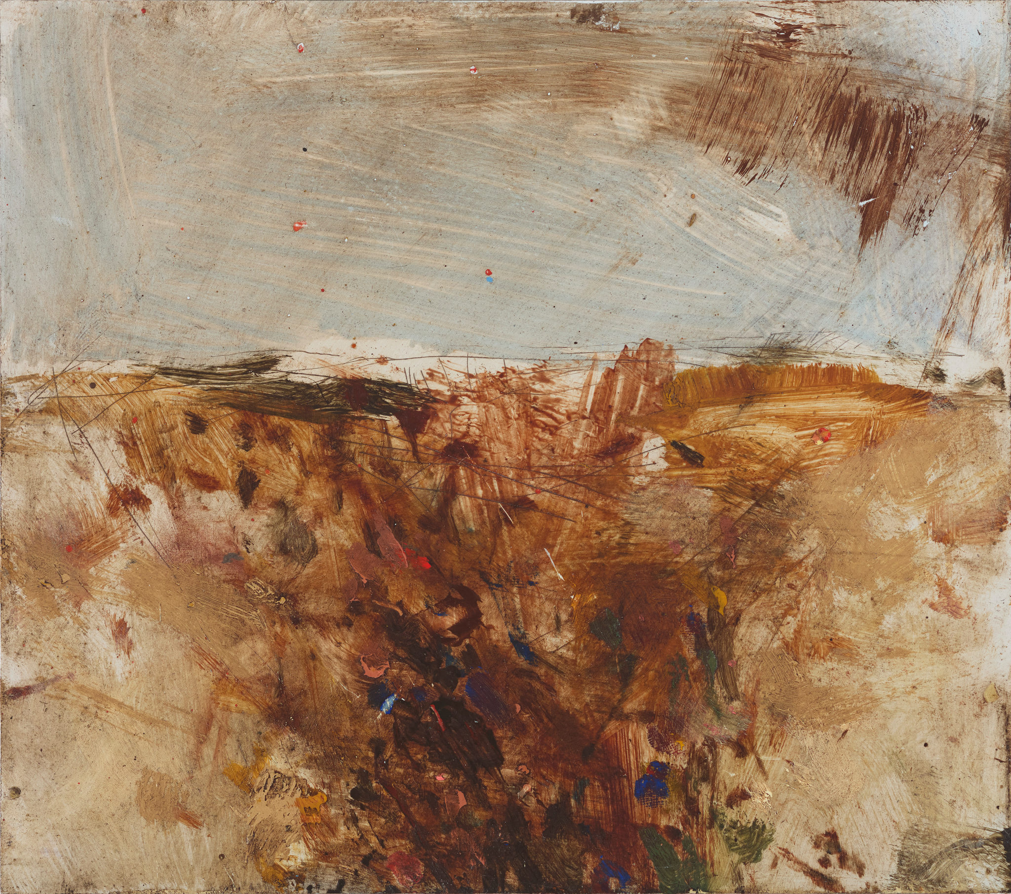 Merrick Belyea, Near Karijini 4, 2024, oil on aluminium, 18.5 x 21cm