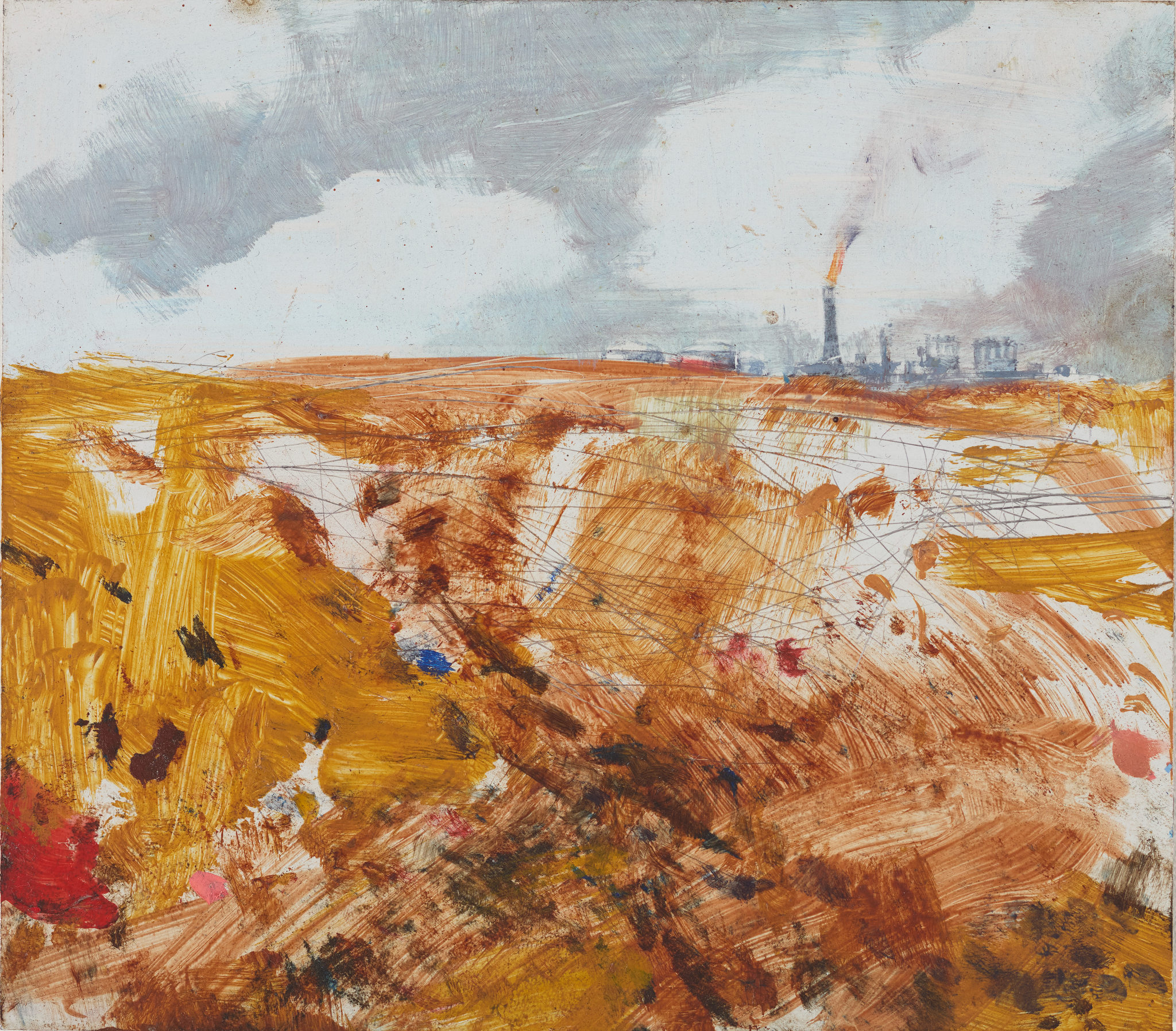 Merrick Belyea, Wheatstone, 2024, oil on aluminium, 18.5 x 21cm