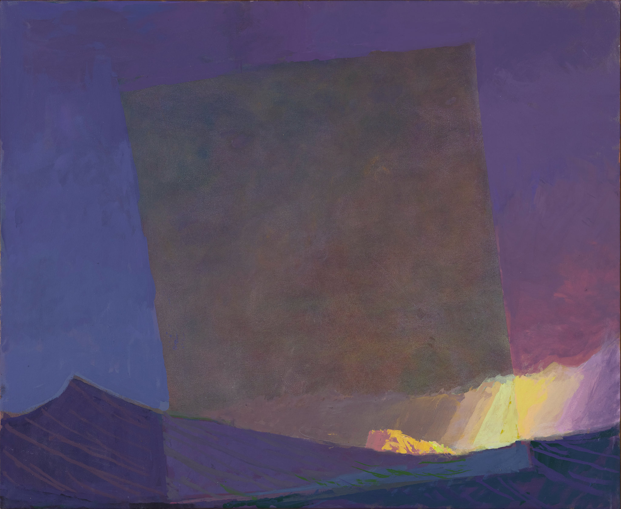 George Haynes, 43 Degrees South, 2025, acrylic on board, 97 x 116.5cm