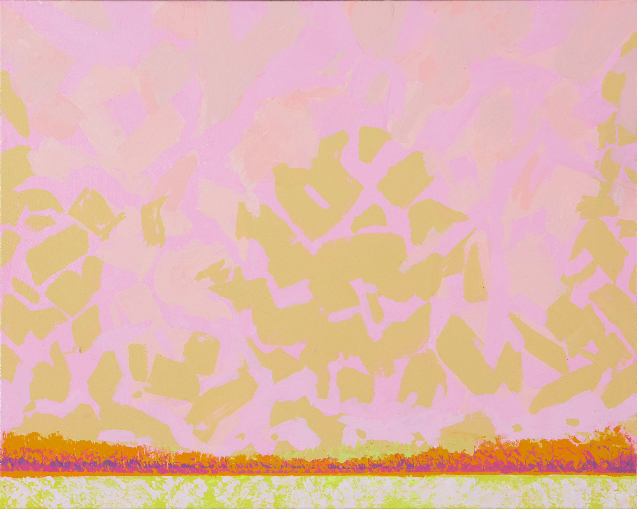 George Haynes, Little Salt Lake Scorcher, 2026, acrylic on board, 80 x 100cm