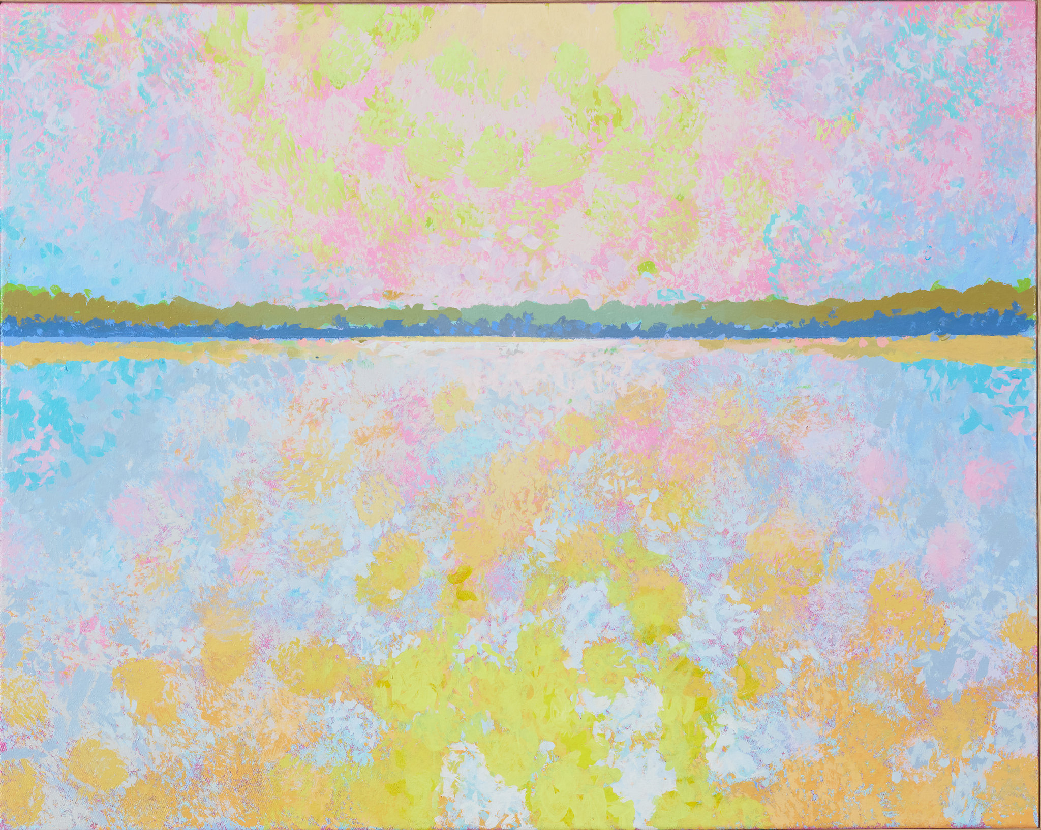 George Haynes, Little Salt Lake Kaloo Kalay I, 2026, acrylic on board, 80 x 100cm