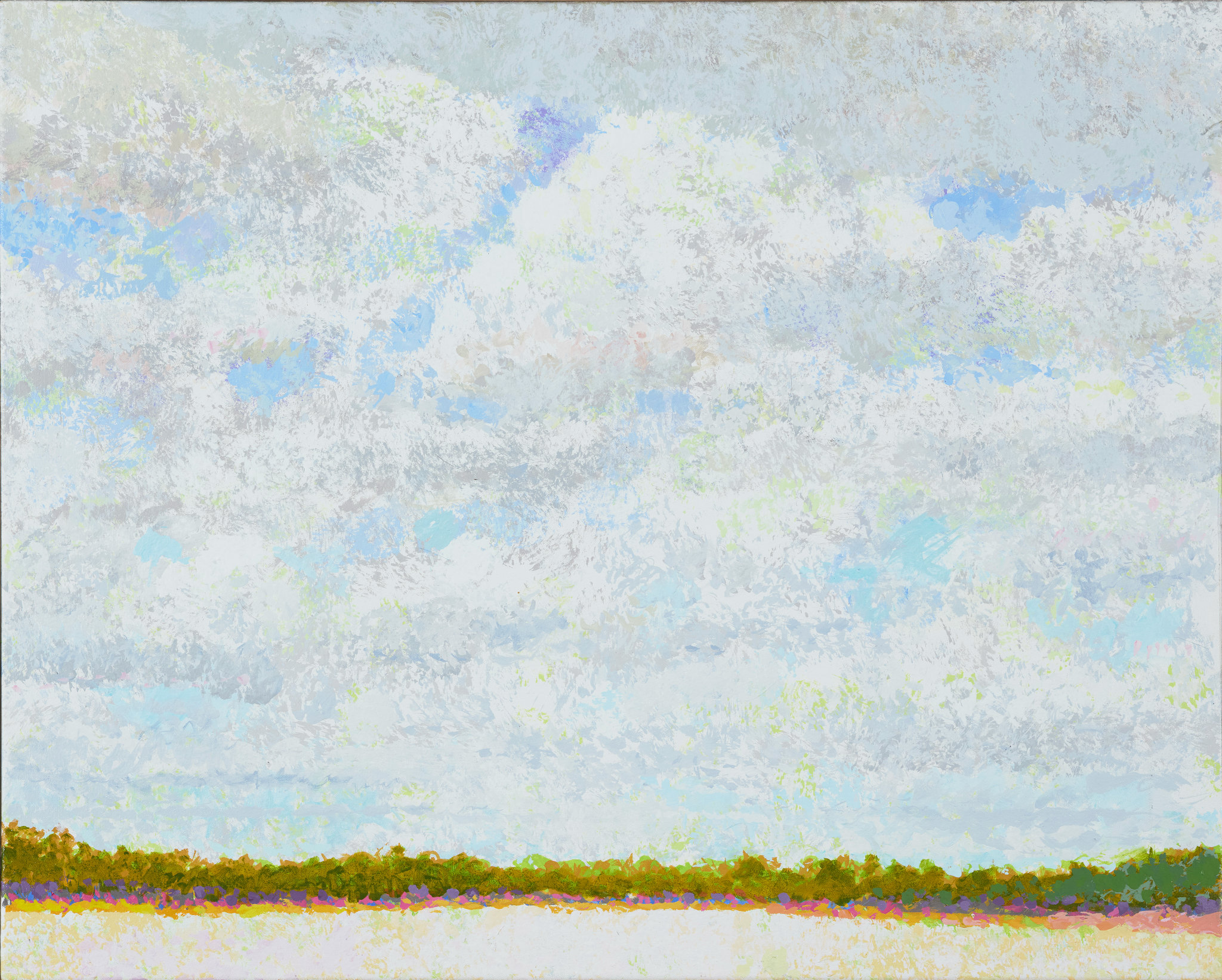 George Haynes, Little Salt Lake July, 2025, acrylic on canvas, 80 x 100cm