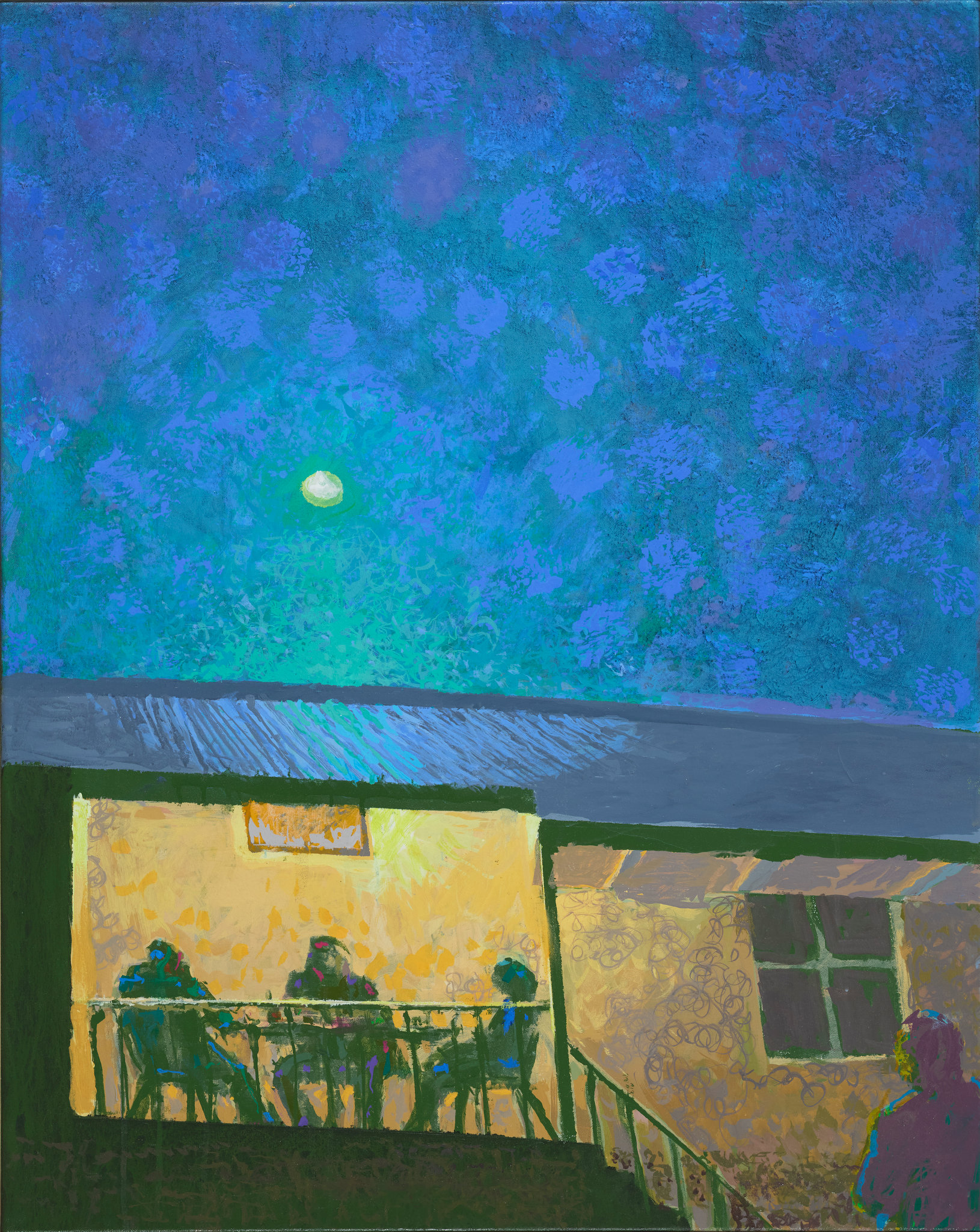 George Haynes, Soiree, 2025, acrylic on canvas, 100 x 80cm